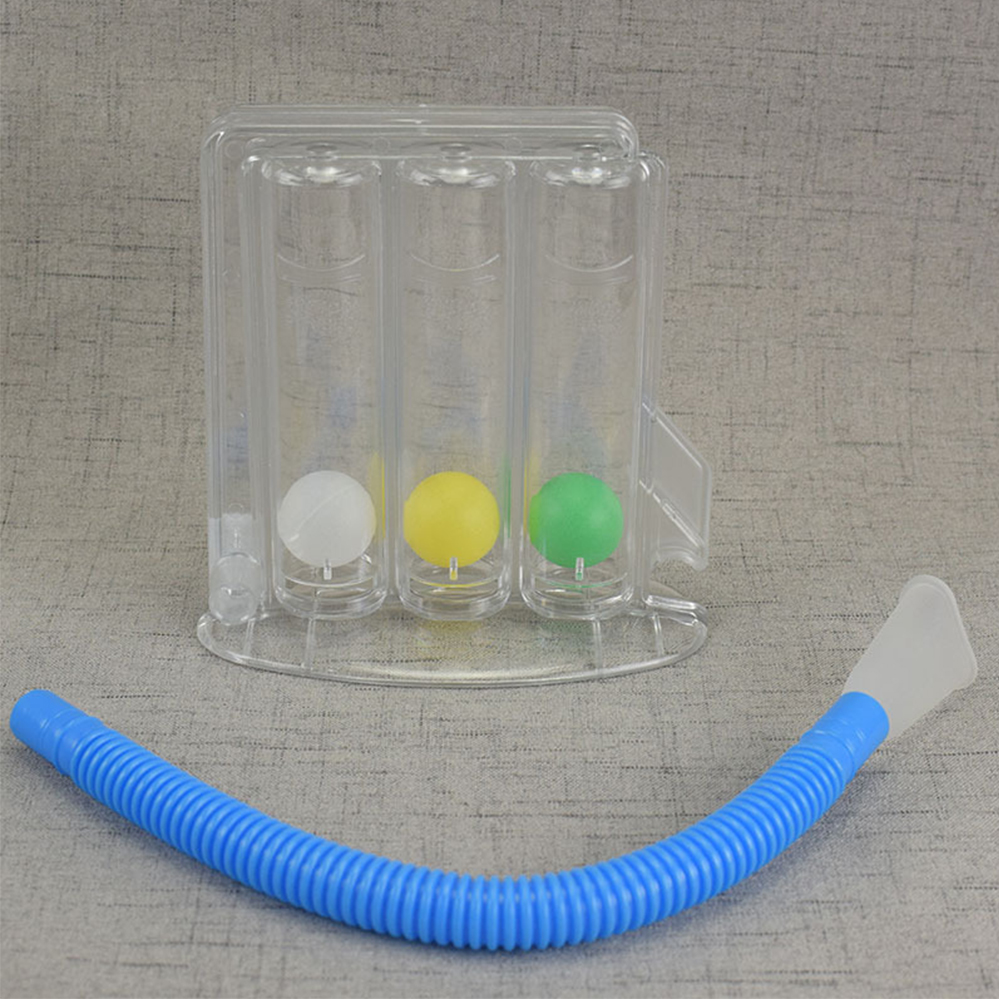 3 Ball Spirometer Respiratory Therapy Deep Breath Breathing Lung ...