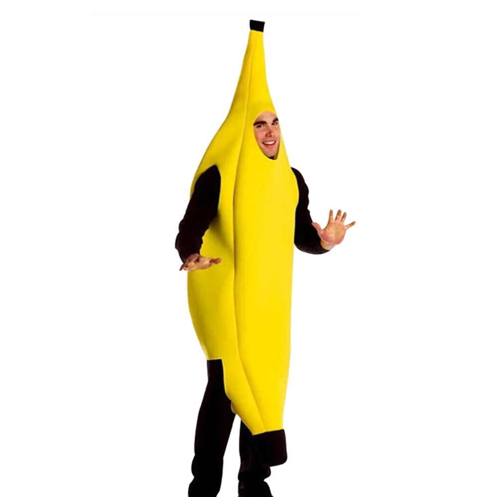 Banana Cosplay Costume Body Suit Fancy Suit Dress Outfit Adult Unisex