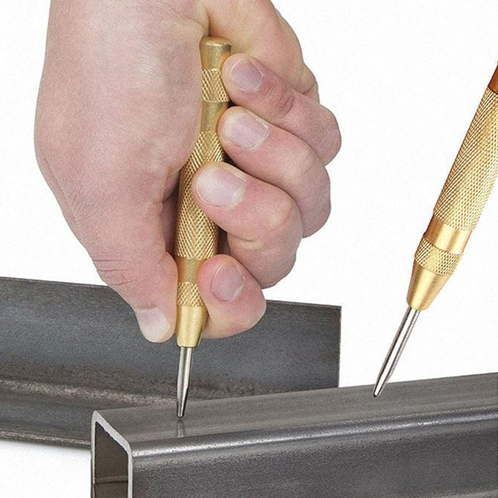 130mm Loaded Centre Punch Metal Adjustable Automatic Drill Tool Spring