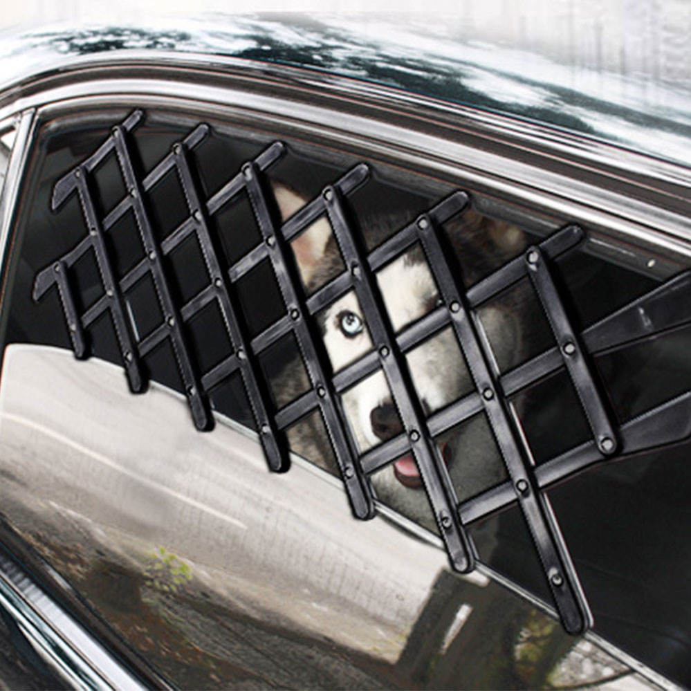 Dog Door Security Fence Car Window Guard Telescopic Pet Mesh Lattice | eBay